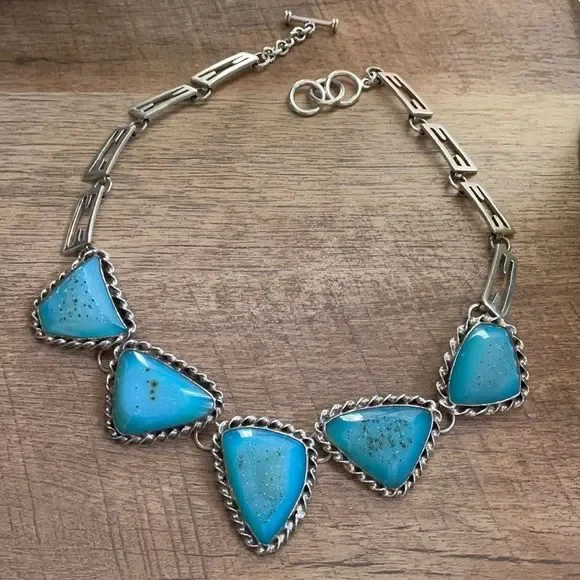 💰Artisan made SS 925 Druzy necklace twisted bezel